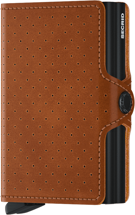 Secrid Twin Wallet - Perforated Cognac