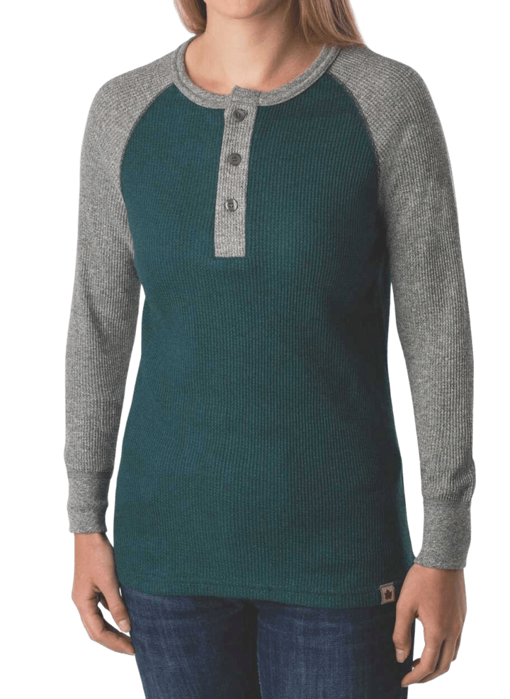 Stanfields Heritage Waffle Henley pour femme